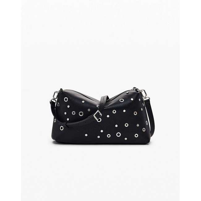Product DESIGUAL D2 BAG_REBEL BERGAMO BLACK WOMEN'S BAG (Dimensions: 30 x 17 x 11cm.) base image