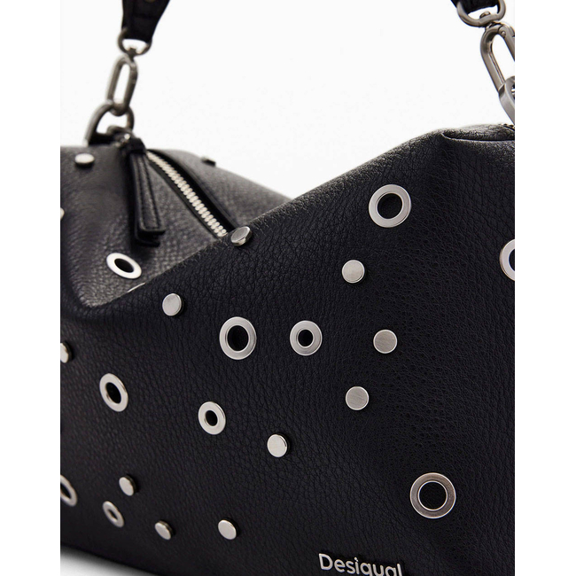 Product DESIGUAL D2 BAG_REBEL BERGAMO BLACK WOMEN'S BAG (Dimensions: 30 x 17 x 11cm.) base image
