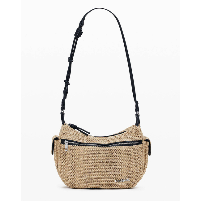 Product DESIGUAL D2 BAG_HALF LOGO RAFFIA AS WOMEN'S BAG base image