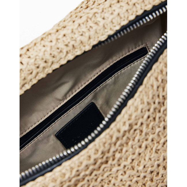 Product DESIGUAL D2 BAG_HALF LOGO RAFFIA AS WOMEN'S BAG base image