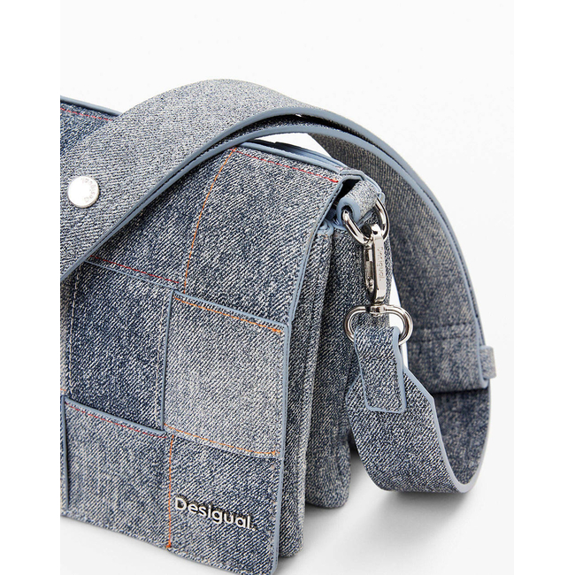 Product DESIGUAL D2 BAG_YOKO PU DENIM DOR WOMEN'S BAG (Dimensions: 27.50 x 17.50 x 6cm.) base image