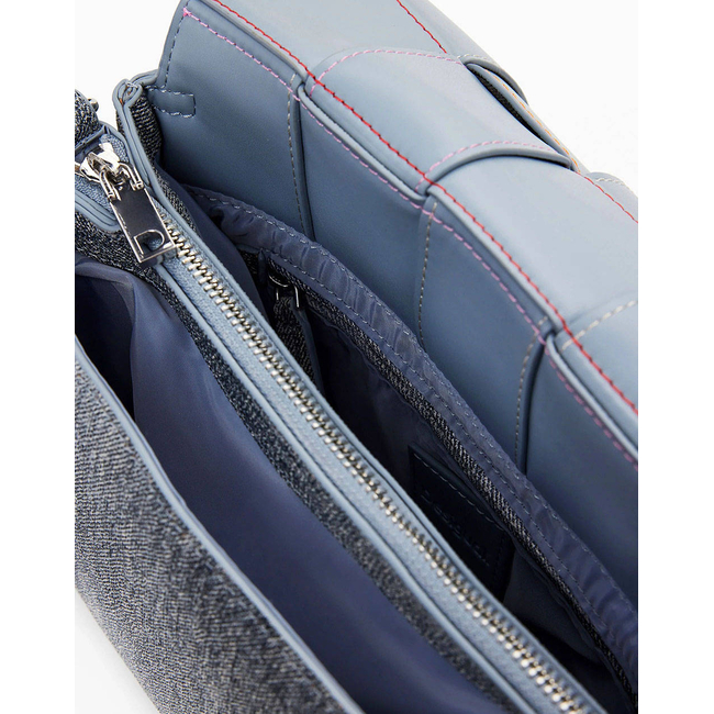 Product DESIGUAL D2 BAG_YOKO PU DENIM DOR WOMEN'S BAG (Dimensions: 27.50 x 17.50 x 6cm.) base image