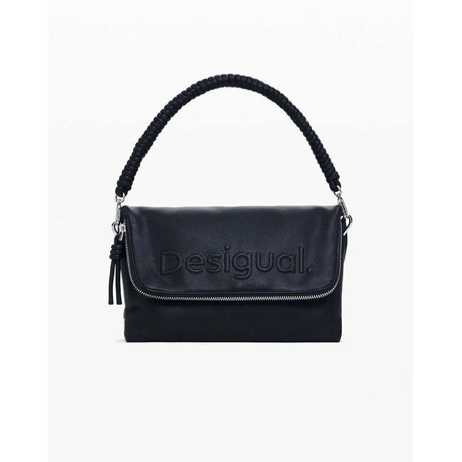 Product DESIGUAL D2 BAG_HALF VENECIA 3.0 BLAC WOMEN'S BAG (Dimensions: 26 x 18 x 12cm.) base image