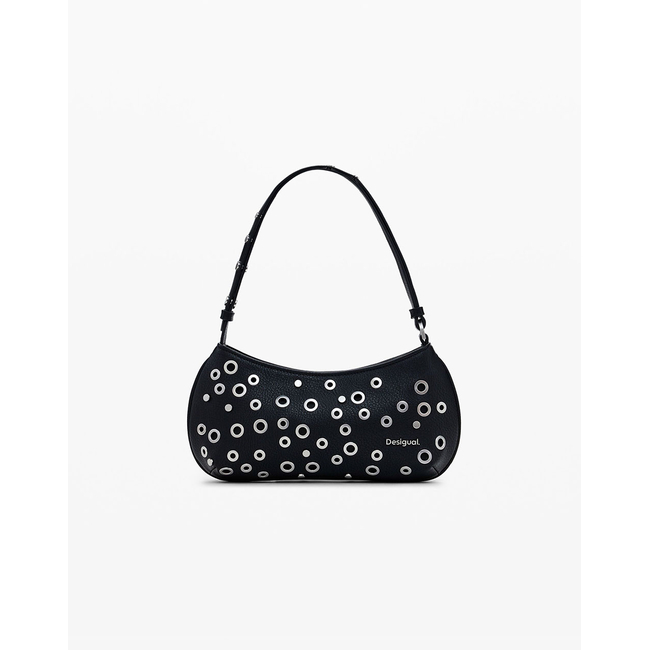 Product DESIGUAL D2 BAG_REBEL ALSACIA BLACK WOMEN'S BAG (Dimensions: 30 x 15 x 6cm.) base image