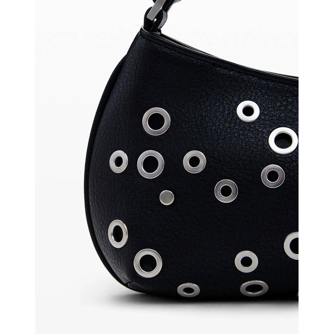 Product DESIGUAL D2 BAG_REBEL ALSACIA BLACK WOMEN'S BAG (Dimensions: 30 x 15 x 6cm.) base image