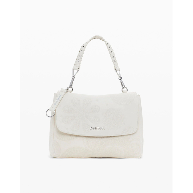 Product DESIGUAL D3 BAG_DEJAVU POSADAS ECRU WOMEN'S BAG (Dimensions: 32 x 23 x 12cm.) base image
