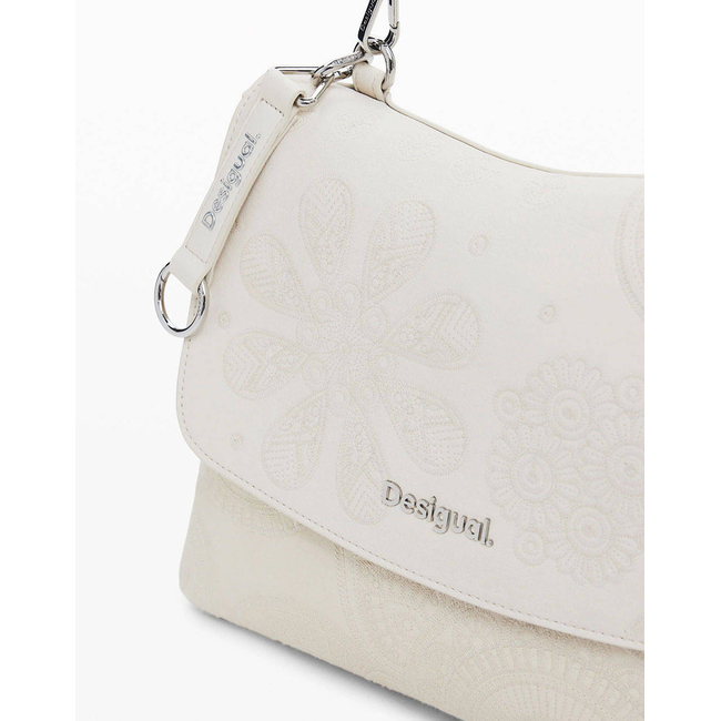 Product DESIGUAL D3 BAG_DEJAVU POSADAS ECRU WOMEN'S BAG (Dimensions: 32 x 23 x 12cm.) base image