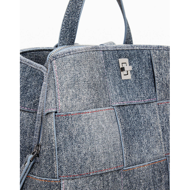 Product DESIGUAL D2 BACK_YOKO PU DENIM SU WOMEN'S BAG (Dimensions: 25 x 29 x 10cm.) base image