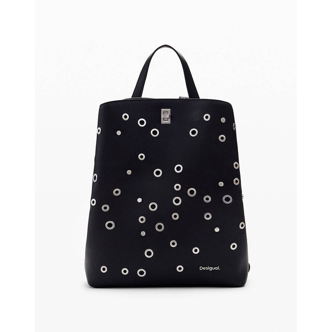 Product DESIGUAL D2 BACK_REBEL SUMY BLACK WOMEN'S BAG (Dimensions: 27 x 34 x 12.5cm.) base image