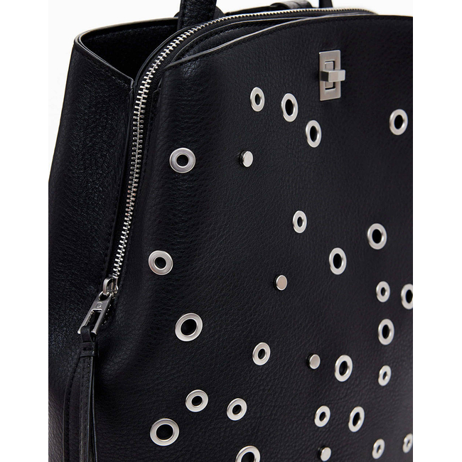 Product DESIGUAL D2 BACK_REBEL SUMY BLACK WOMEN'S BAG (Dimensions: 27 x 34 x 12.5cm.) base image
