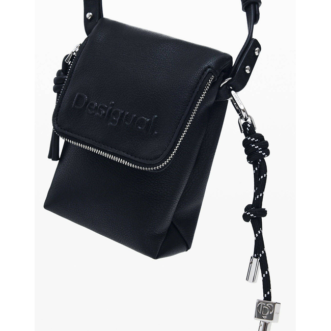 Product DESIGUAL D2 MONE_HALF PHONE BLACK WOMEN'S WALLET (Dimensions: 12 x 17.5 x 5cm.) base image