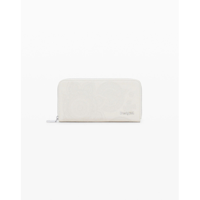 Product DESIGUAL D3 MONE_DEJAVU FIONA ECRU WOMEN'S WALLET (Dimensions: 10.5 x 20.5cm.) base image