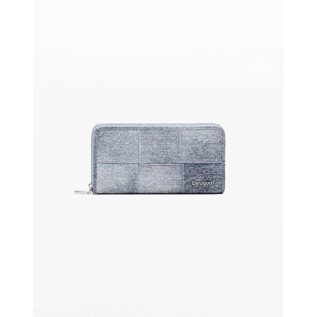 Product DESIGUAL D2 MONE_YOKO PU DENIM FI ΠΟΡΤΟΦΟΛΙ ΓΥΝΑΙΚΕΙΟ (Διαστάσεις: 20.5 x 10 x 2εκ.) base image