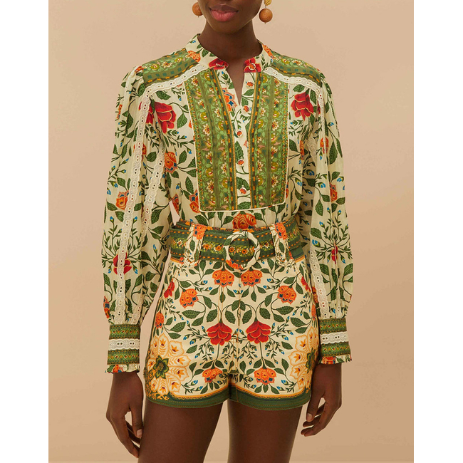 Product FARM RIO GARDEN TAPESTRY SAND SHORTS base image