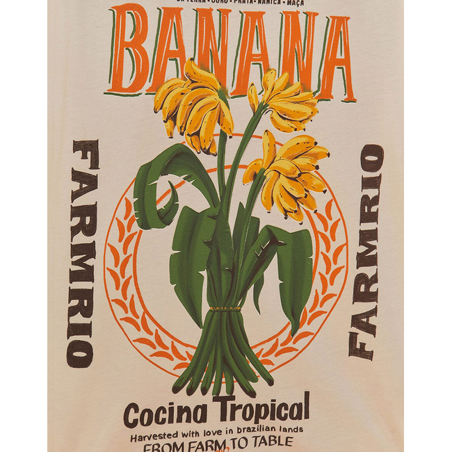 Product FARM RIO BANANA COCINA OFF-WHITE RELAXED T-SHIRT base image