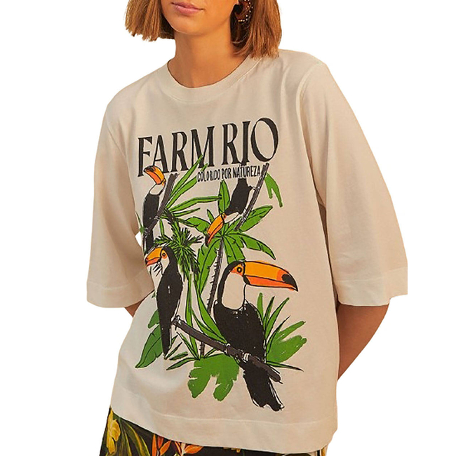 Product FARM RIO NATURE LOVERS TUCANS OFF T-SHIRT base image