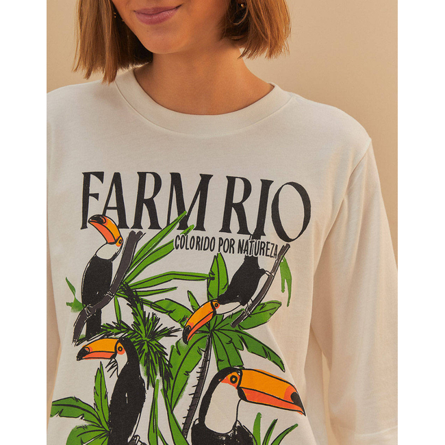 Product FARM RIO NATURE LOVERS TUCANS OFF T-SHIRT base image