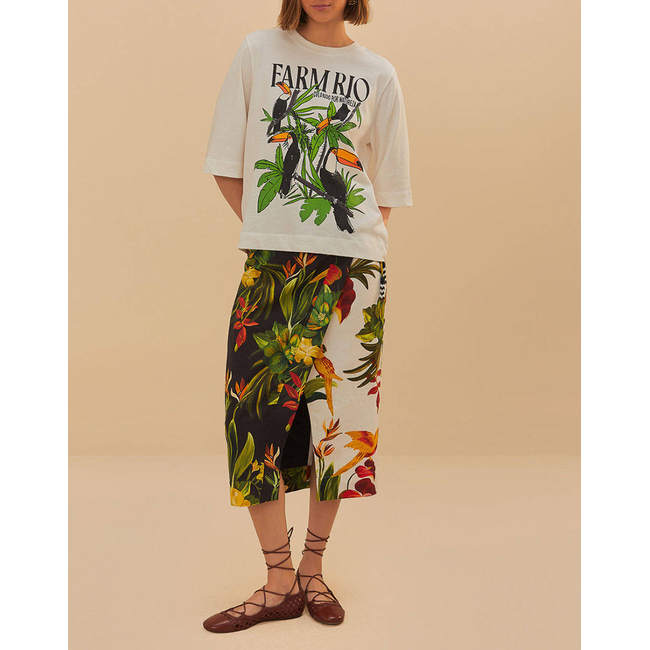 Product FARM RIO NATURE LOVERS TUCANS OFF T-SHIRT base image