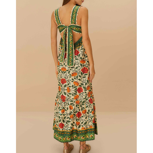 Product FARM RIO GARDEN TAPESTRY SAND MAXI DRESS base image