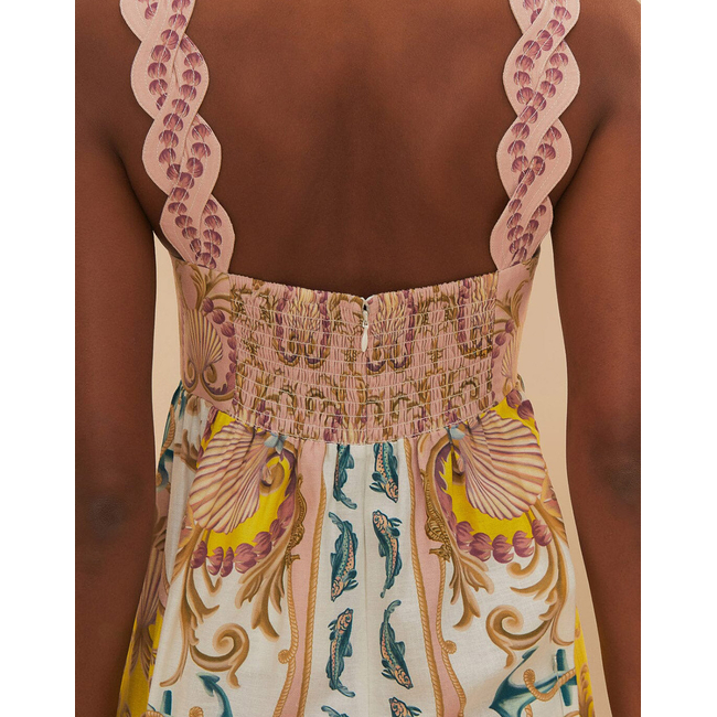 Product FARM RIO MARITIME MAGIC OFF-WHITE SLEEVELESS MAXI DRESS base image