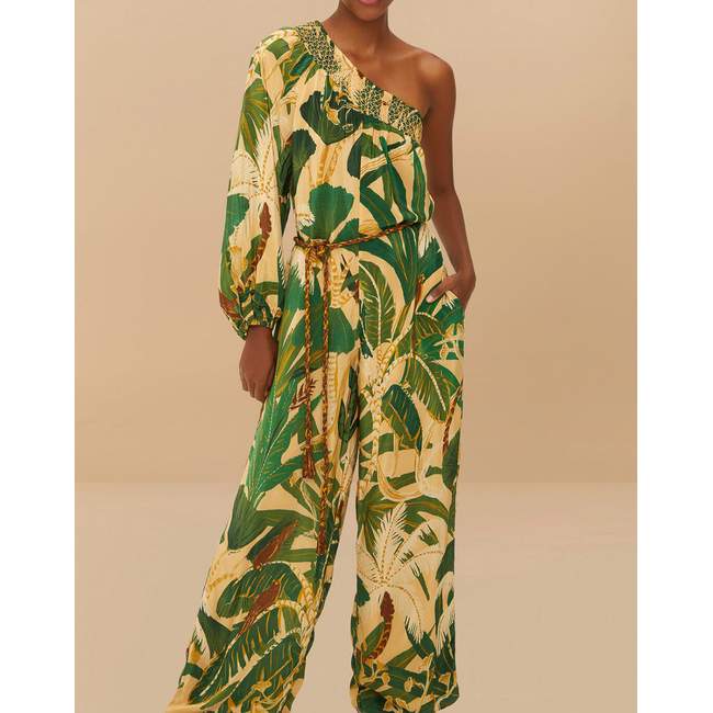 Product FARM RIO TROPICAL ISLA BEIGE JUMPSUIT base image