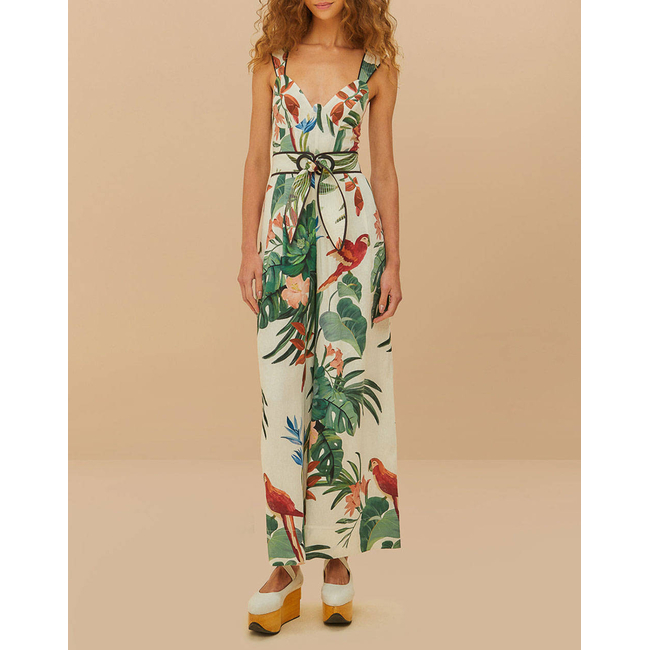 Product FARM RIO MIDNIGHT MACAW FIESTA MIX JUMPSUIT base image