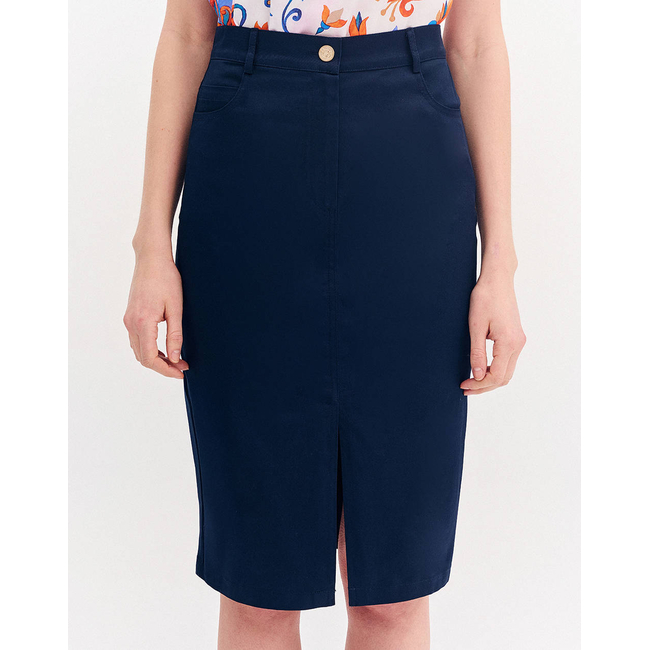 Product FOREL Cotton pencil skirt base image