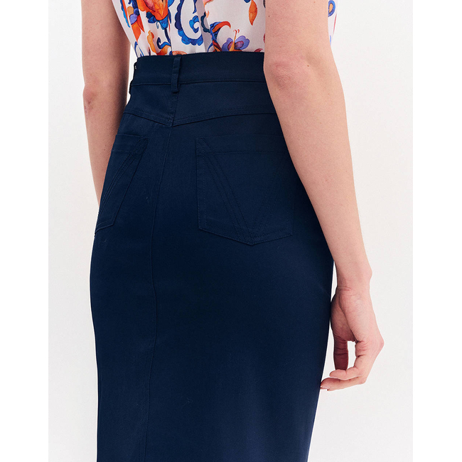 Product FOREL Cotton pencil skirt base image