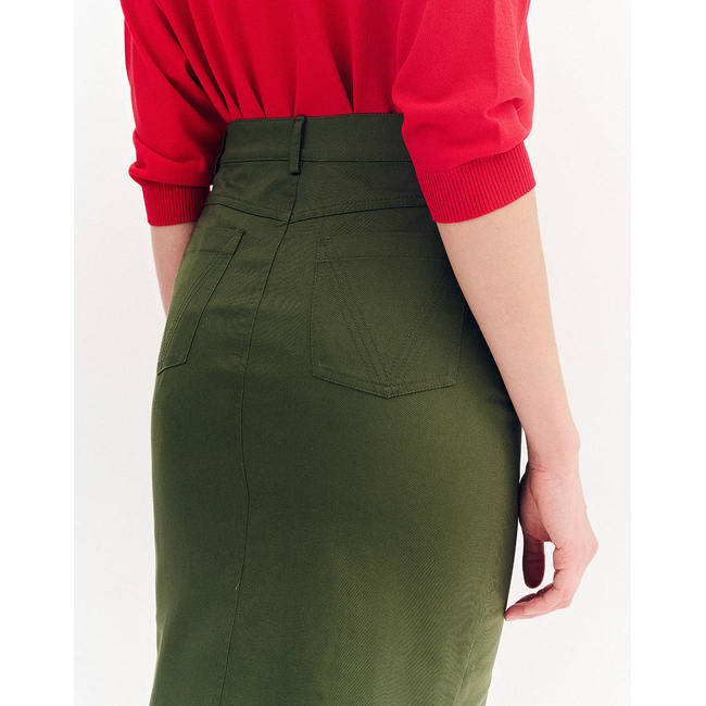 Product FOREL Cotton pencil skirt base image