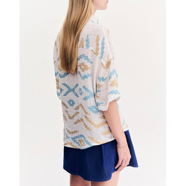 Product FOREL Shirt with Mao collar on the loom Case Study base image