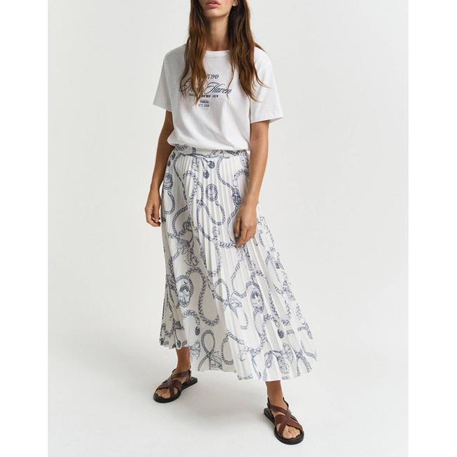 Product GANT ΦΟΥΣΤΑ SAILING PRINT PLEATED SKIRT base image
