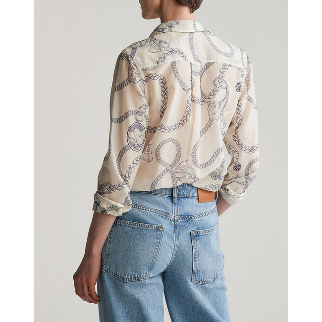 Product GANT ΠΟΥΚΑΜΙΣΟ ΜΜ  REG SAILING PRINT COT SILK SHIRT base image