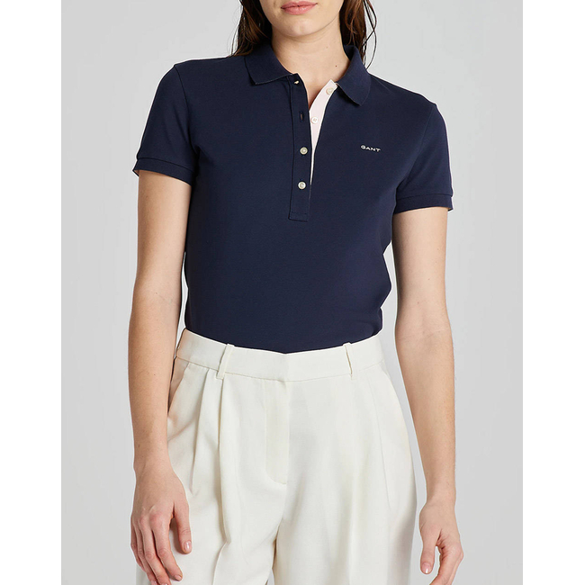 Product GANT ΜΠΛΟΥΖΑ ΚΜ CONTRAST COLLAR SS PIQUE POLO base image