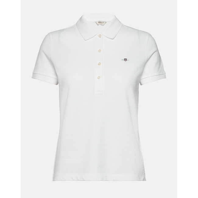 Product GANT ΜΠΛΟΥΖΑ ΚΜ SLIM SHEILD CAP SLEEVE PIQUE POLO base image