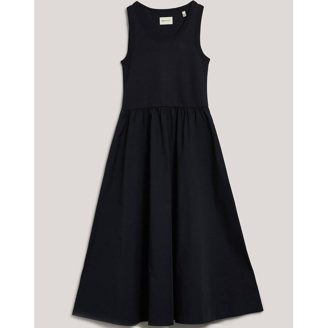 Product GANT MIDI DRESS JERSEY WOVEN COMBO DRESS base image