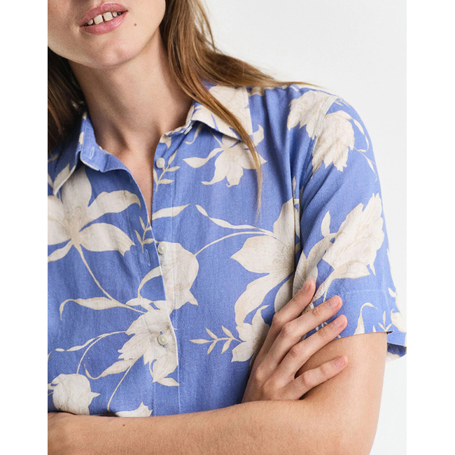 Product GANT REG LINEN FLORAL PRINT SHIRT DRESS SS base image