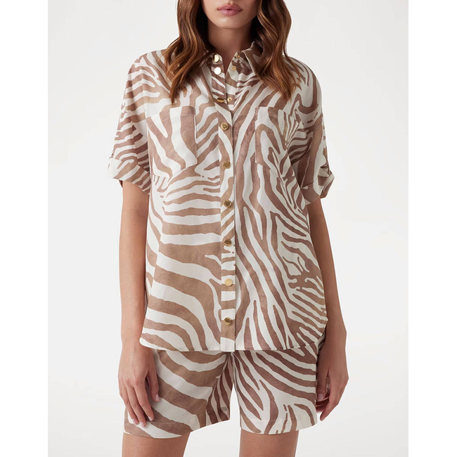 Product GUESS MARCIANO ROSIE SHORT SLEEVE S - ECO TENCEL LINEN PRINTED ΠΟΥΚΑΜΙΣΟ ΓΥΝΑΙΚΕΙΟ base image