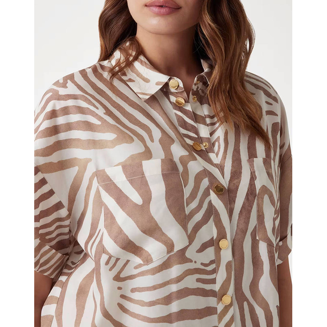 Product GUESS MARCIANO ROSIE SHORT SLEEVE S - ECO TENCEL LINEN PRINTED ΠΟΥΚΑΜΙΣΟ ΓΥΝΑΙΚΕΙΟ base image