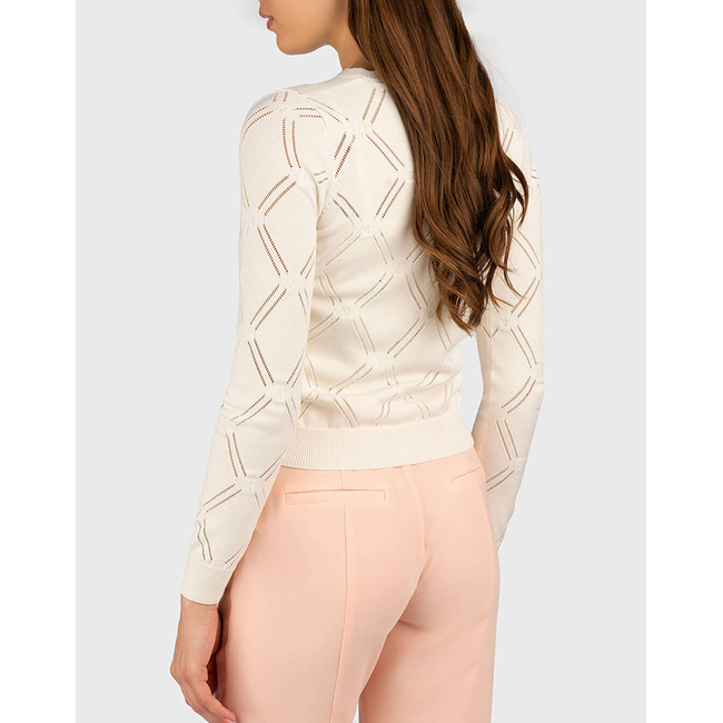 Product GUESS MARCIANO ANNA CARDI ALLOVER EMB M SWTR ΠΛΕΚΤΟ ΓΥΝΑΙΚΕΙΟ base image