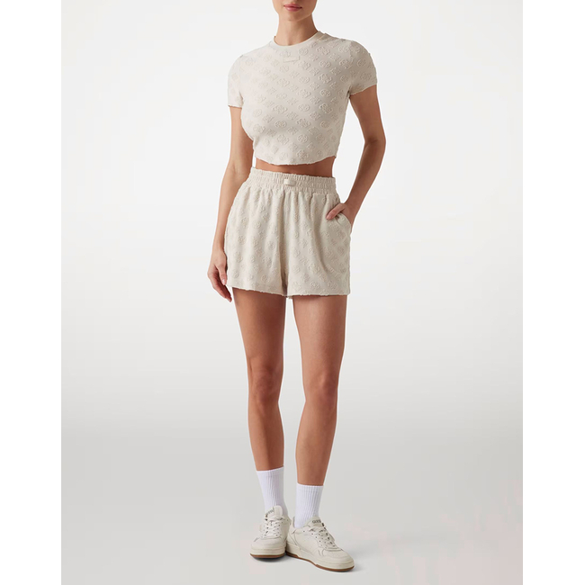 Product GUESS PEONY JACQUARD SHORT - RECY POLY-COTTON JACQ SPONGE SHORTS WOMEN base image