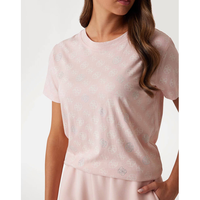 Product GUESS NOMIE 4G SS T-SHIRT WOMEN base image