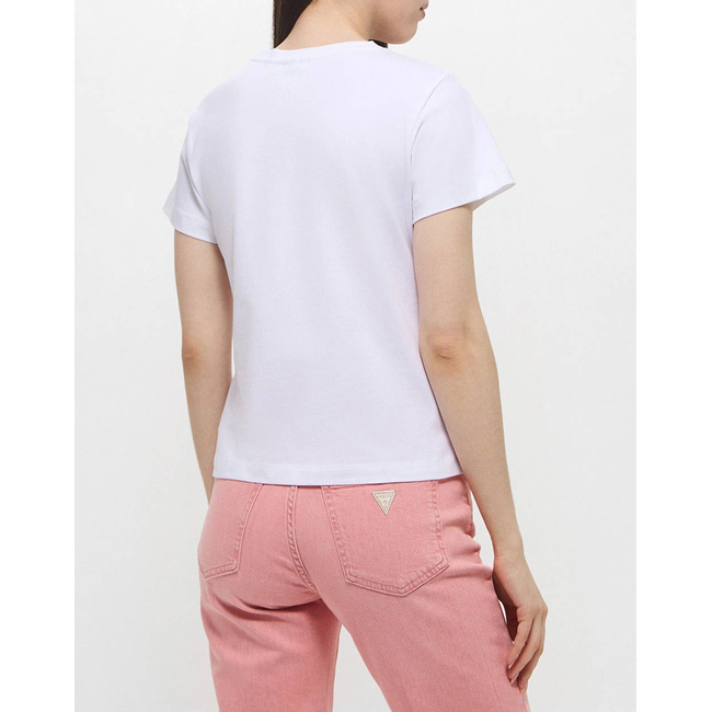 Product GUESS KAMELIE CN T-SHIRT - MID ORGANIC STRETCH JERSEY 180 ΜΠΛΟΥΖΑ W base image