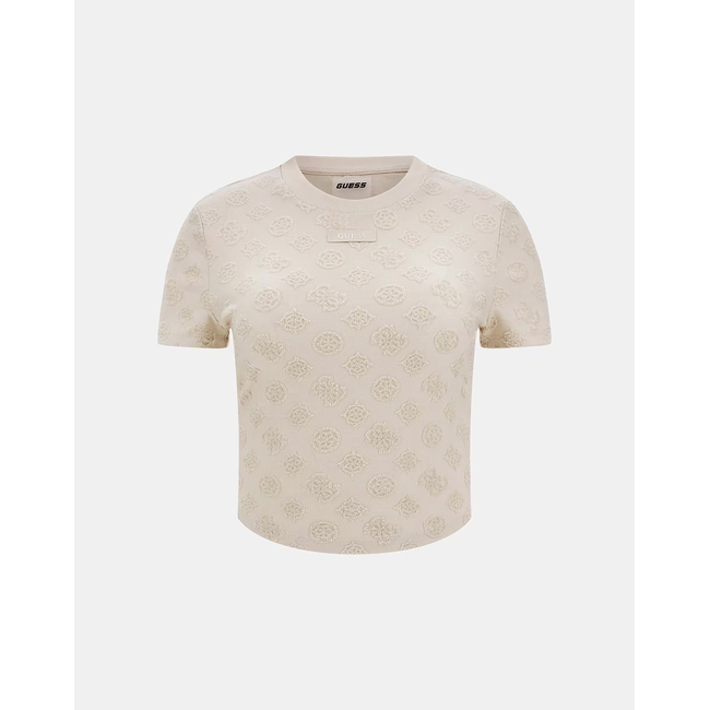 Product GUESS PEONY JACQUARD KNIT - RECY POLY-COTTON JACQ SPONGE WOMEN'S TOP base image