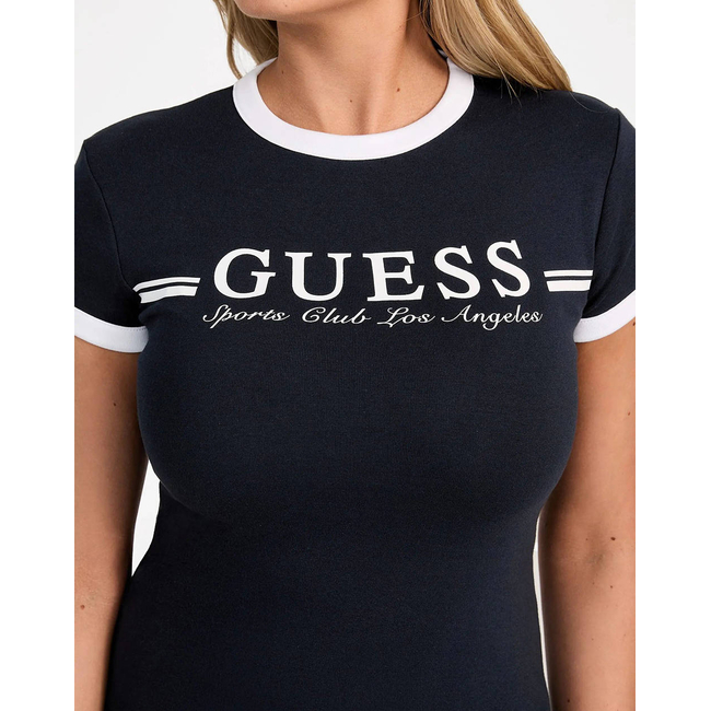 Product GUESS ACTIVE SS DRESS - ORG COTTON STR RIB 1X1 320 ΦΟΡΕΜΑ W base image