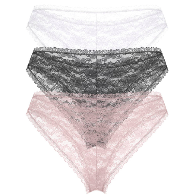 Product GUESS 3PACK BASIC LACE BRAZILIAN UNDERWEAR FOR WOMEN base image