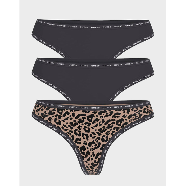 Product GUESS 3PACK PRINTED BASIC THONG WOMEN'S UNDERWEAR base image