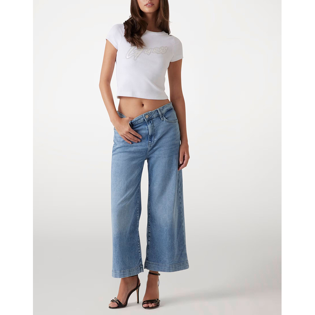 Product GUESS BELLFLOWER CROP WIDE LEG ΠΑΝΤΕΛΟΝΙ ΓΥΝΑΙΚΕΙΟ base image