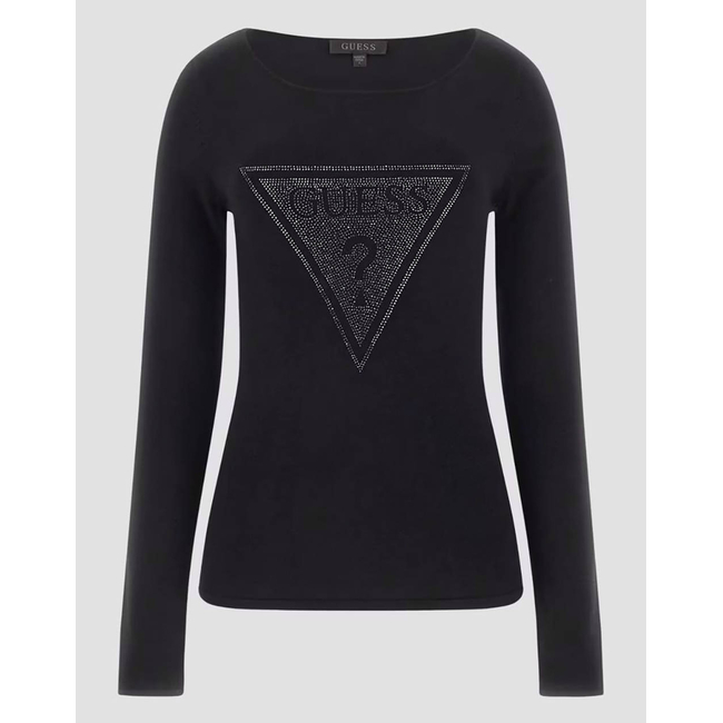 Product GUESS LS TRIANGLE LOGO ELIZA SWTR KNIT WOMEN base image