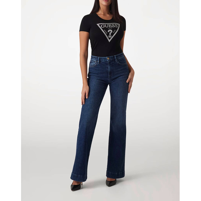 Product GUESS SS CN SHINY TRIANGLE TEE WOMEN'S T-SHIRT base image