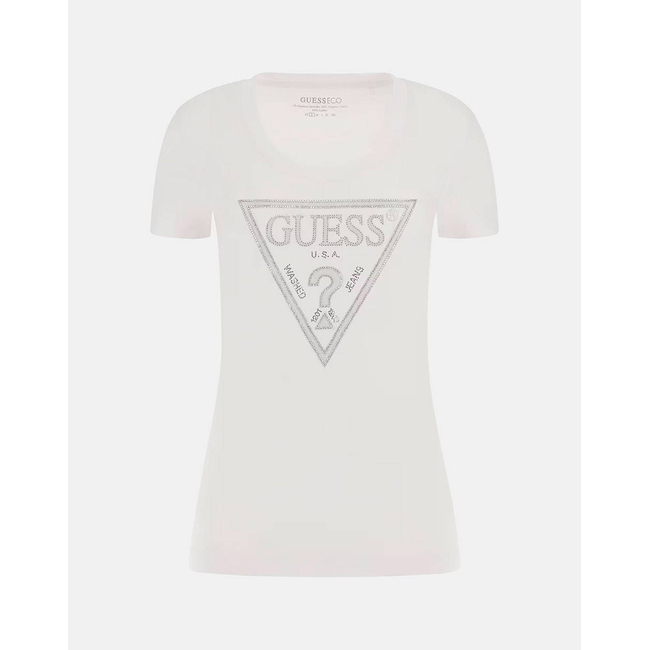 Product GUESS SS CN SHINY TRIANGLE TEE WOMEN'S T-SHIRT base image